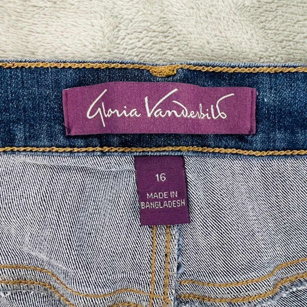 Gloria Vanderbilt Amanda High Rise Tapered‎ Jeans Medium Wash Denim 16P